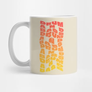 drum and bass themed design Mug